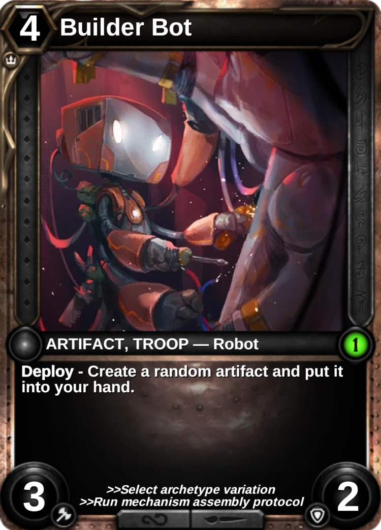 Builder Bot: the card