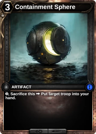 Containment Sphere: the card this item changes