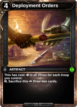 Deployment Orders: the card this item changes