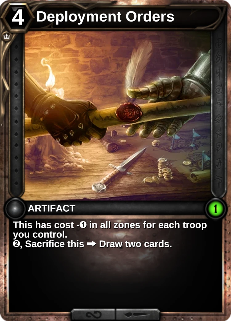 Deployment Orders: the card