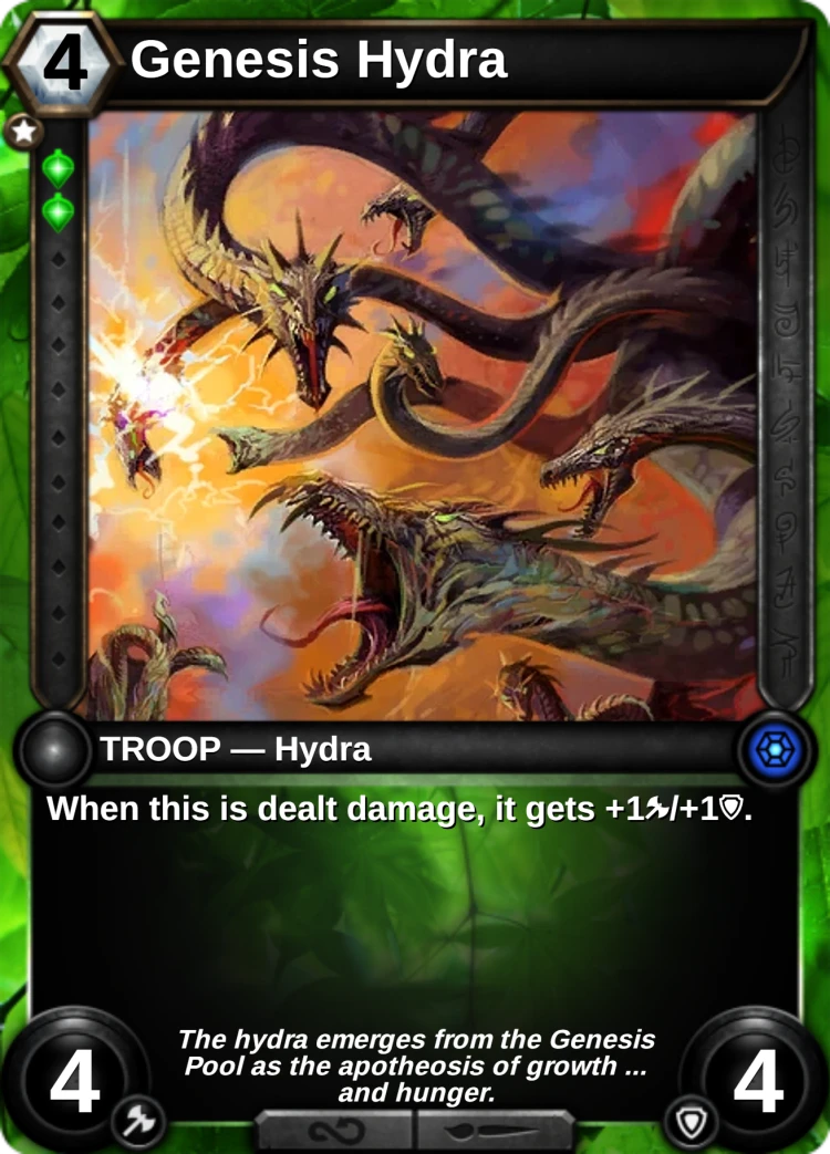 Genesis Hydra: the card