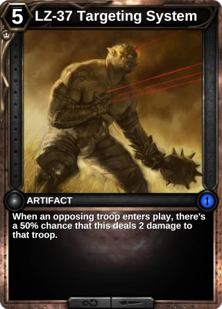 LZ-37 Targeting System: the card this item changes