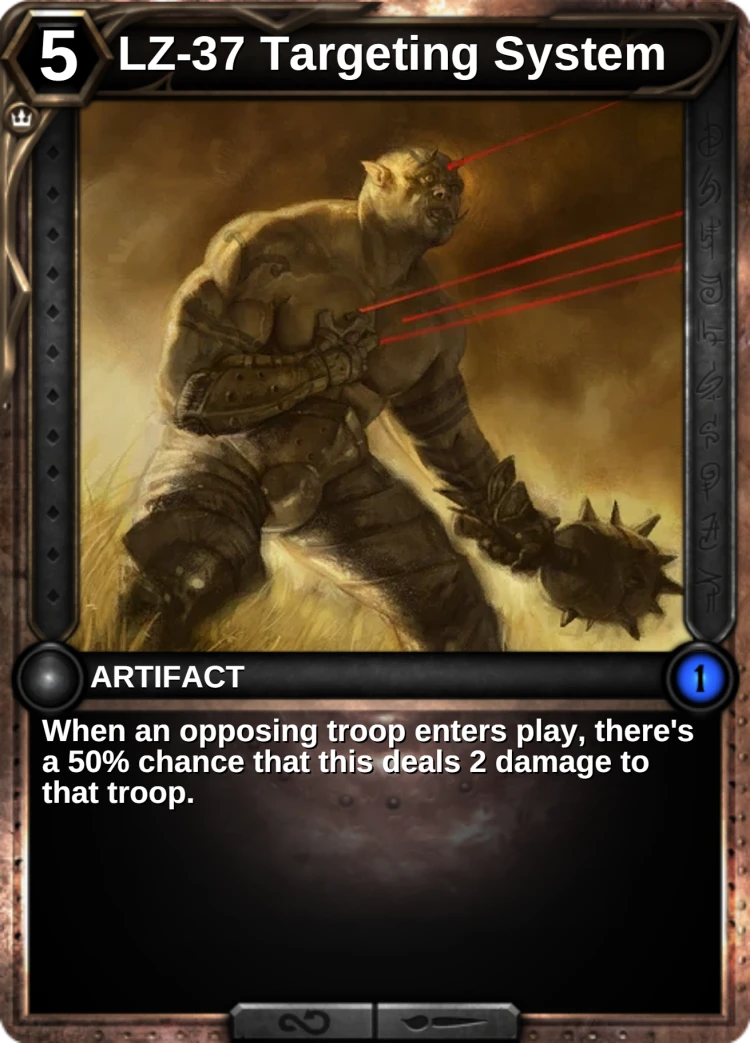 LZ-37 Targeting System: the card