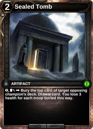 Sealed Tomb: the card this item changes