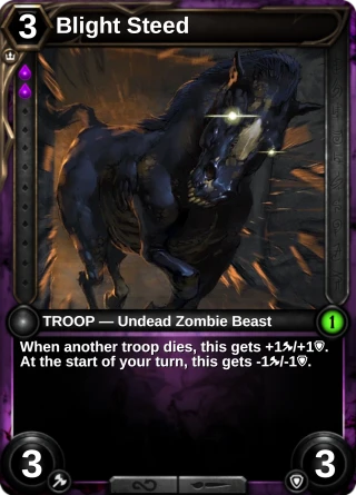 Blight Steed: the card this item changes