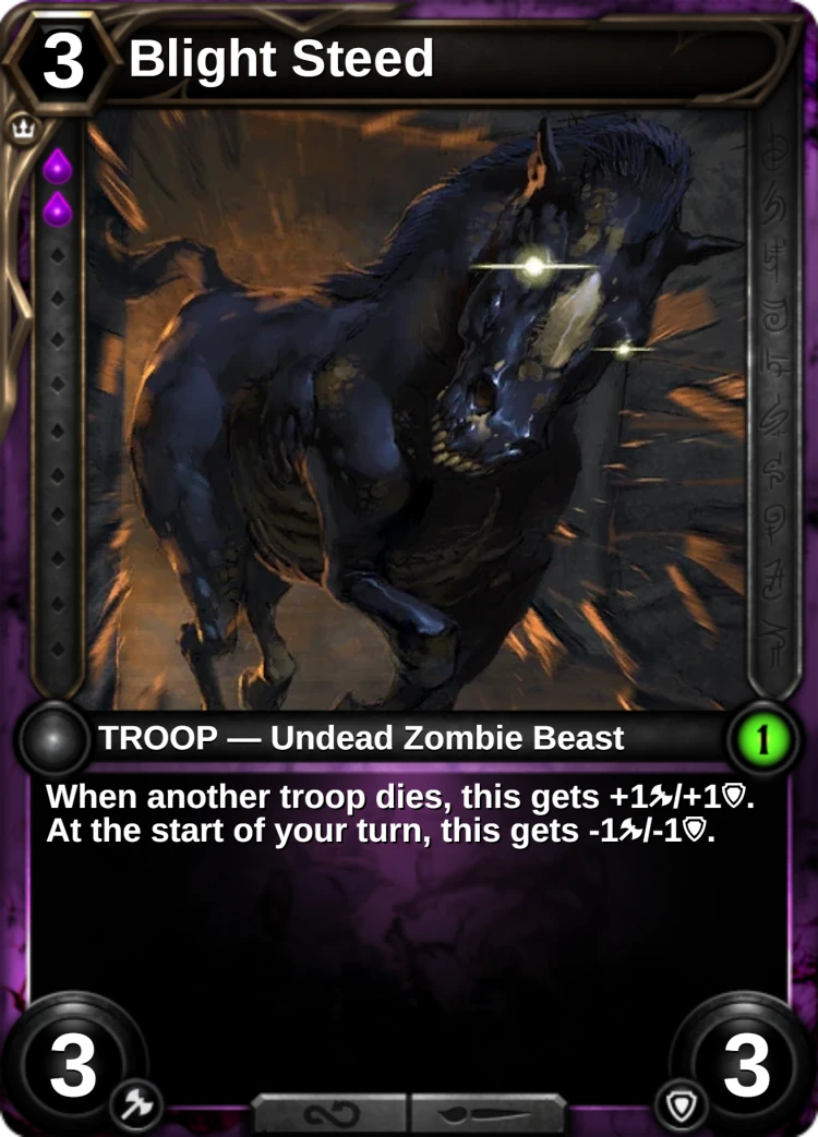 Blight Steed: the card