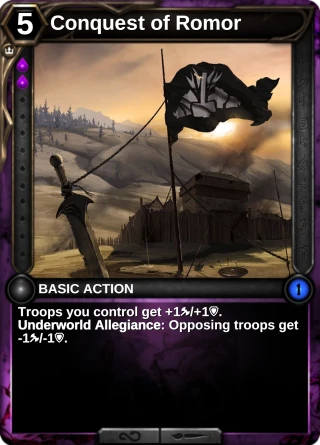 Conquest of Romor: the card this item changes