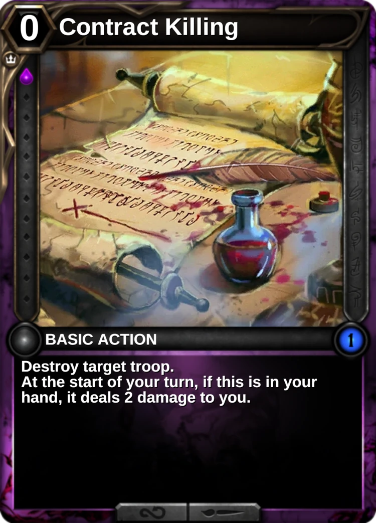 Contract Killing: the card