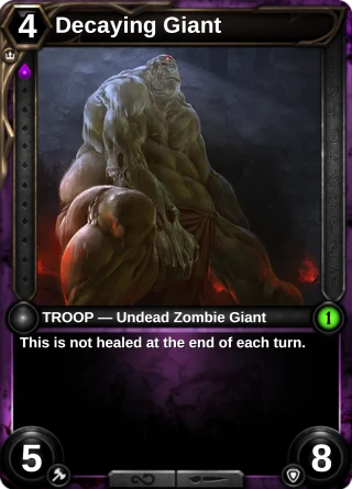 Decaying Giant: the card this item changes