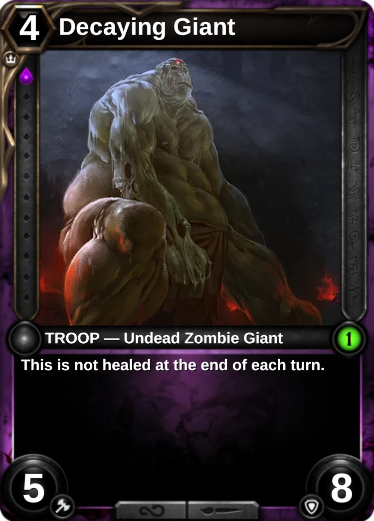 Decaying Giant: the card