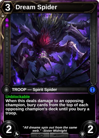 Dream Spider: the card this item changes