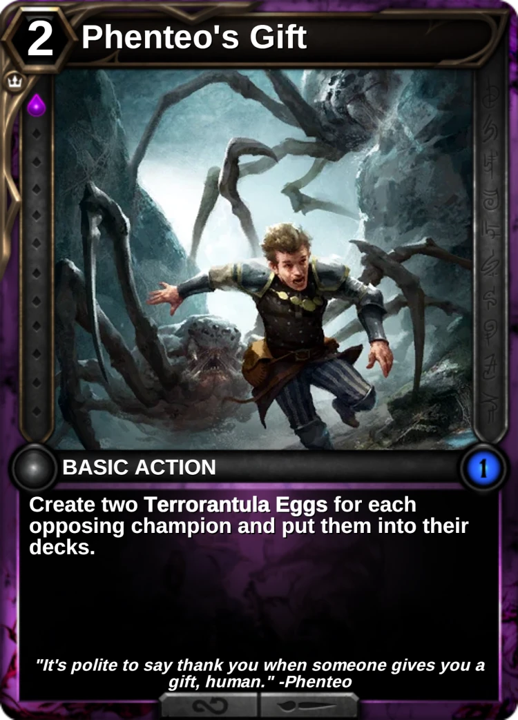 Phenteo's Gift: the card