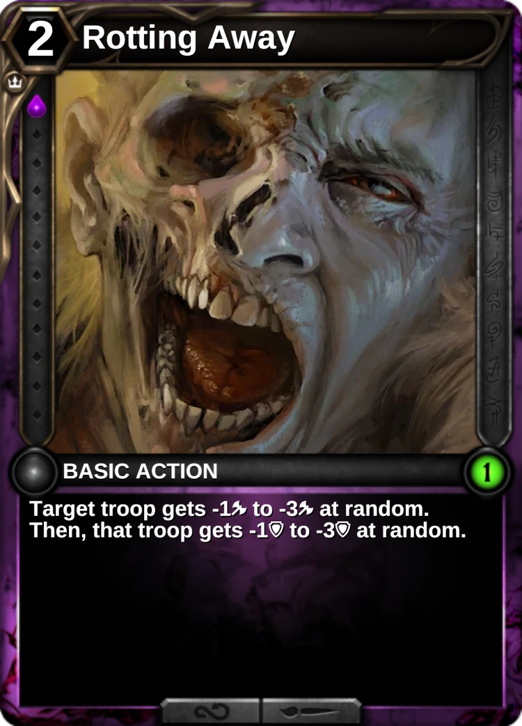 Rotting Away: the card