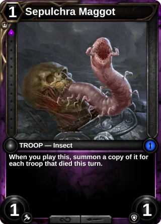 Sepulchra Maggot: the card this item changes