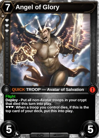 Angel of Glory: the card this item changes