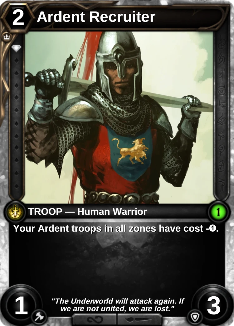 Ardent Recruiter: the card