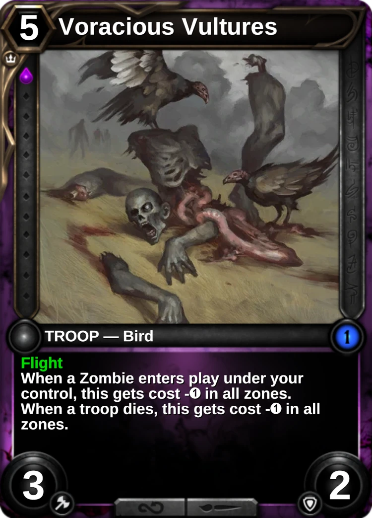 Voracious Vultures: the card