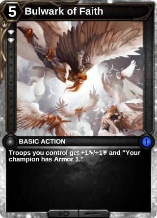 Bulwark of Faith: the card this item changes