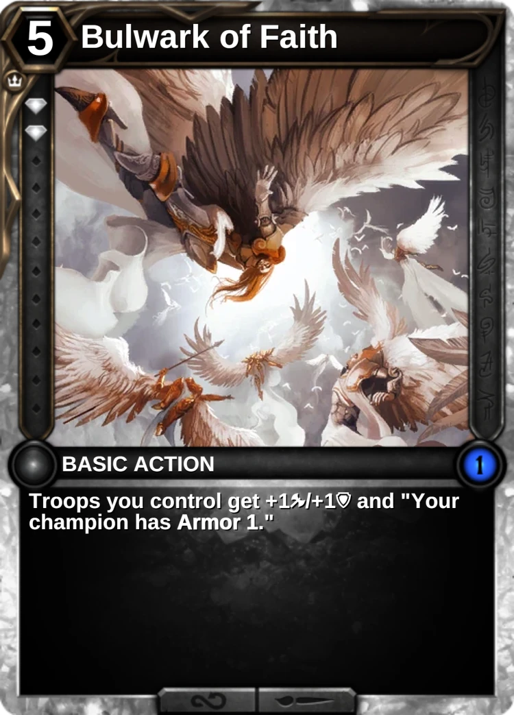 Bulwark of Faith: the card