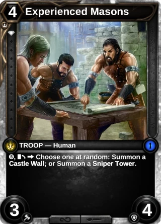 Experienced Masons: the card this item changes