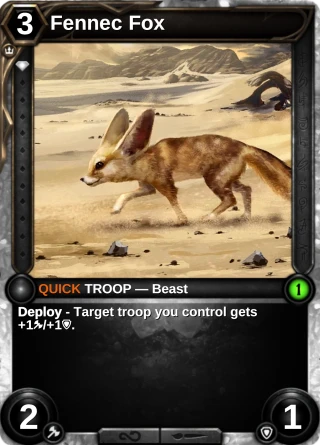 Fennec Fox: the card this item changes
