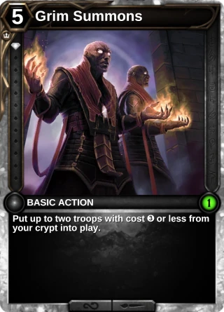 Grim Summons: the card this item changes
