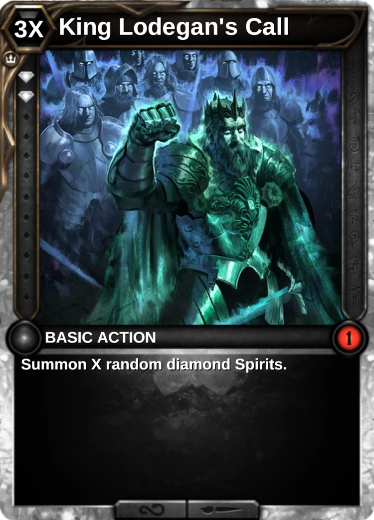 King Lodegan's Call: the card