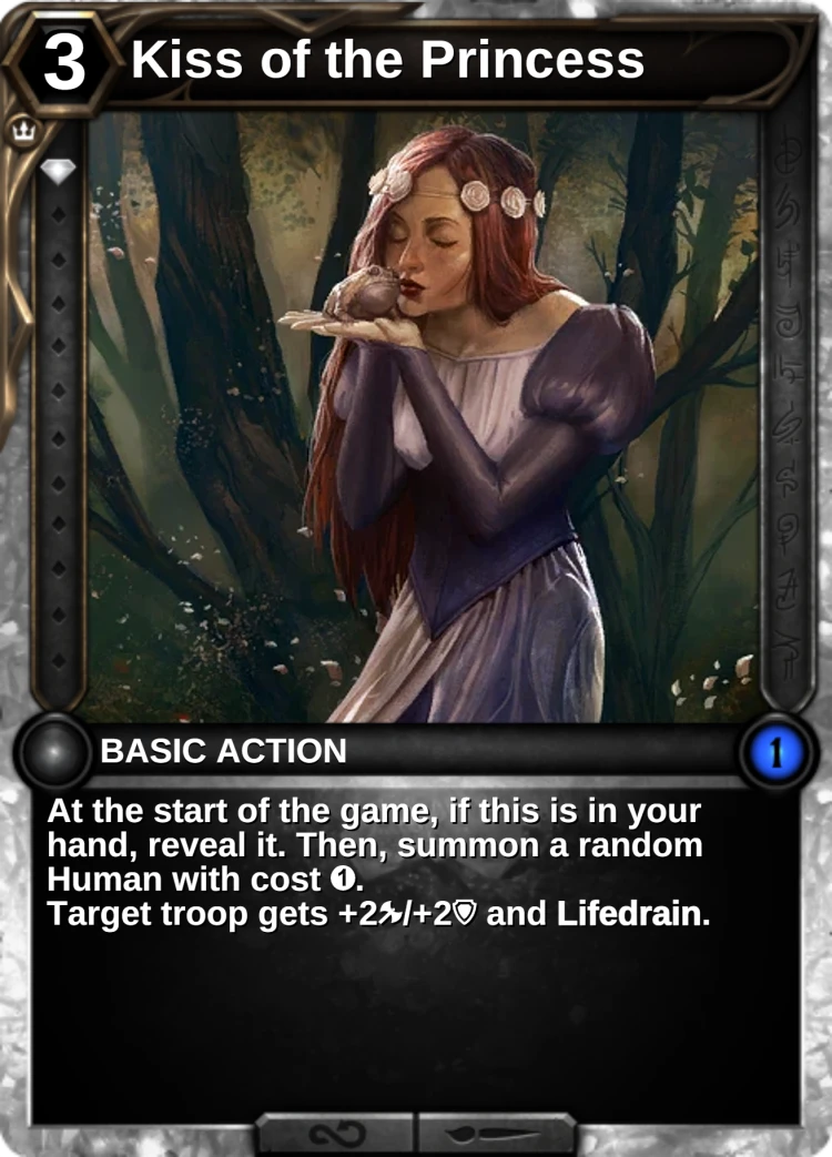 Kiss of the Princess: the card