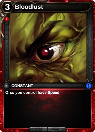 Bloodlust: the card this item changes