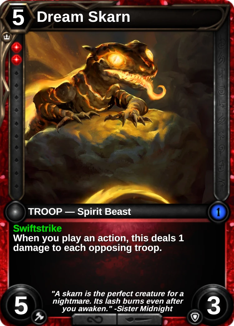 Dream Skarn: the card