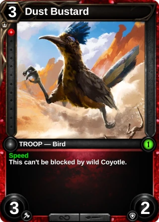 Dust Bustard: the card this item changes