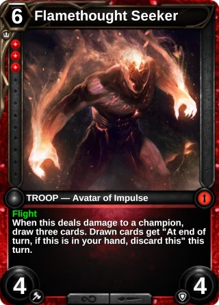 Flamethought Seeker: the card this item changes