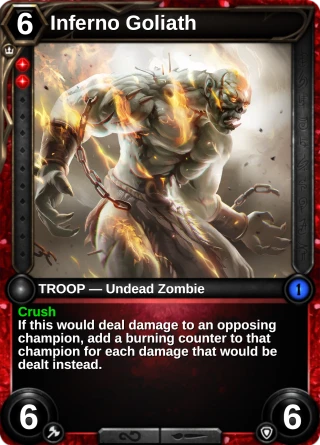 Inferno Goliath: the card this item changes