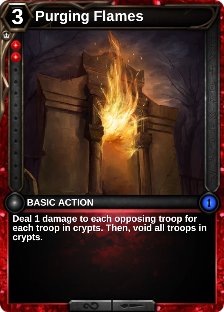 Purging Flames: the card