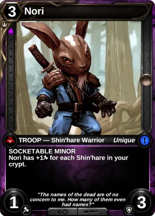 Nori: the card this item changes