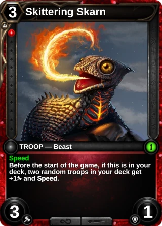 Skittering Skarn: the card this item changes