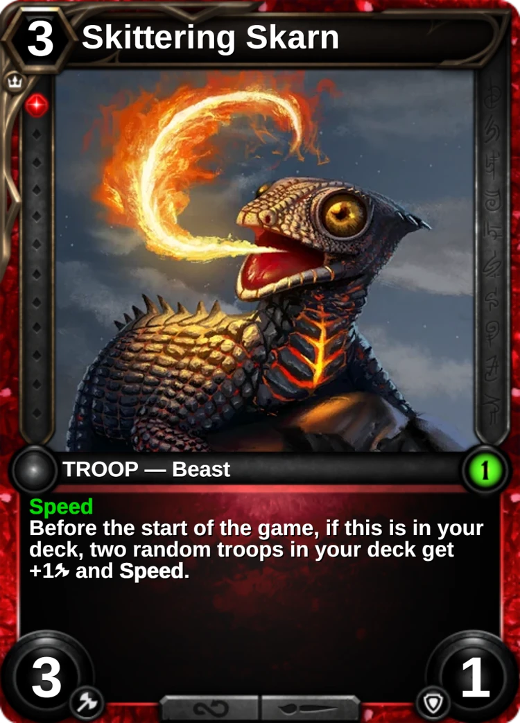 Skittering Skarn: the card