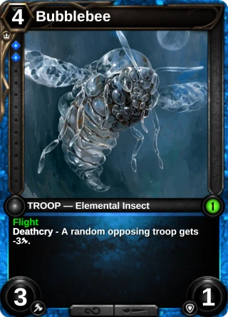 Bubblebee: the card this item changes