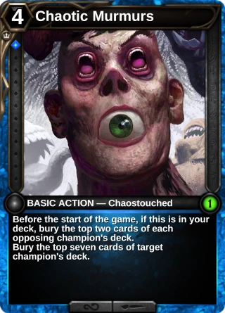 Chaotic Murmurs: the card this item changes