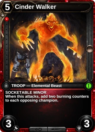 Cinder Walker: the card this item changes