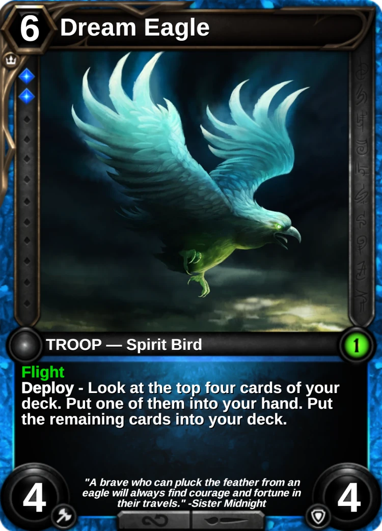 Dream Eagle: the card
