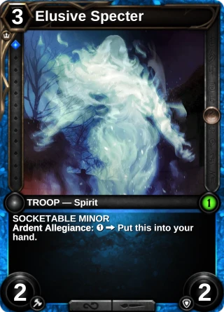 Elusive Specter: the card this item changes