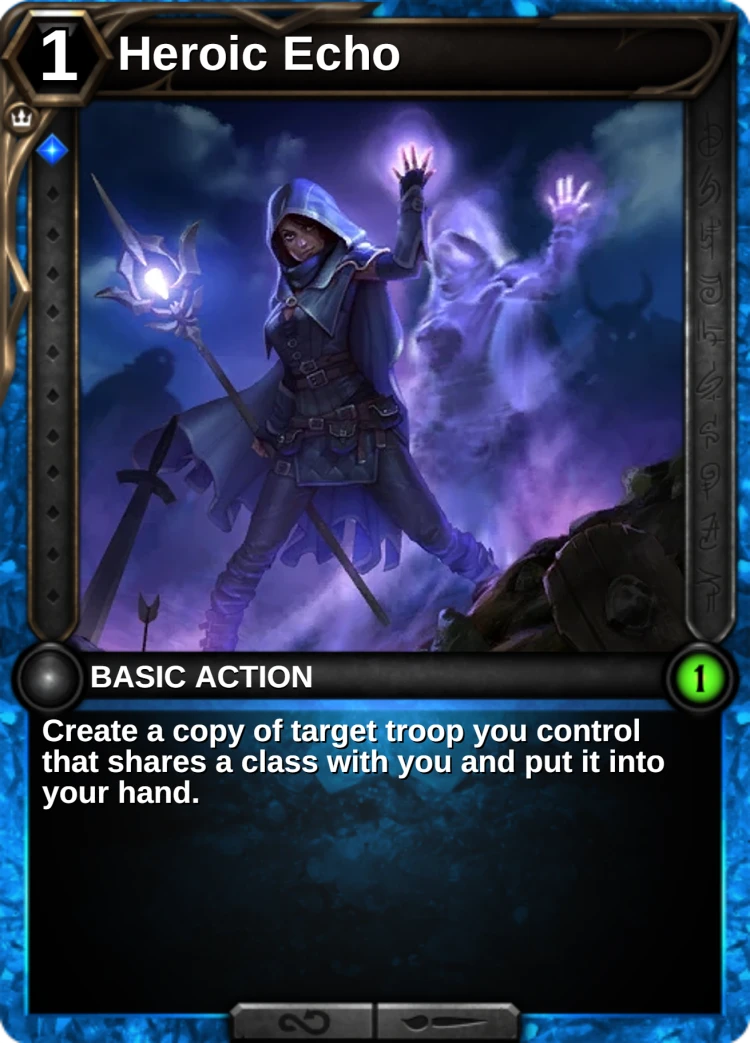 Heroic Echo: the card