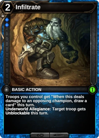 Infiltrate: the card this item changes