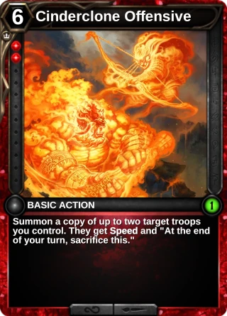 Cinderclone Offensive: the card this item changes