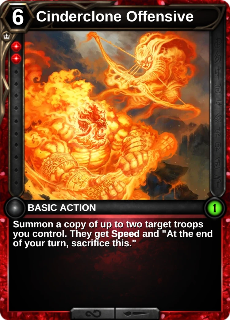 Cinderclone Offensive: the card