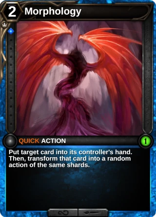 Morphology: the card this item changes