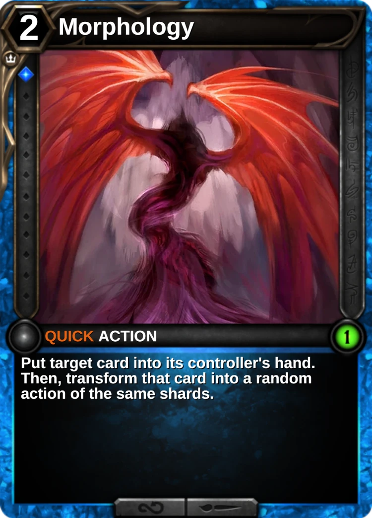 Morphology: the card