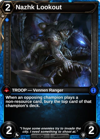 Nazhk Lookout: the card this item changes