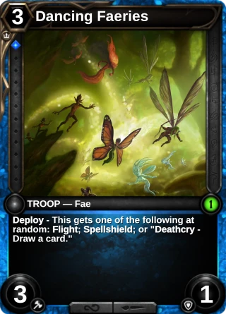 Dancing Faeries: the card this item changes